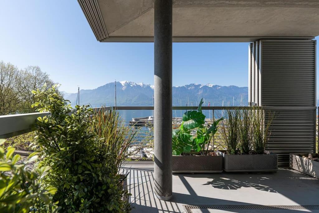 Lakeside-Apartment-1 Grand Appartement Familial Avec Terrasses Et Vue Panoramique Vevey Zewnętrze zdjęcie