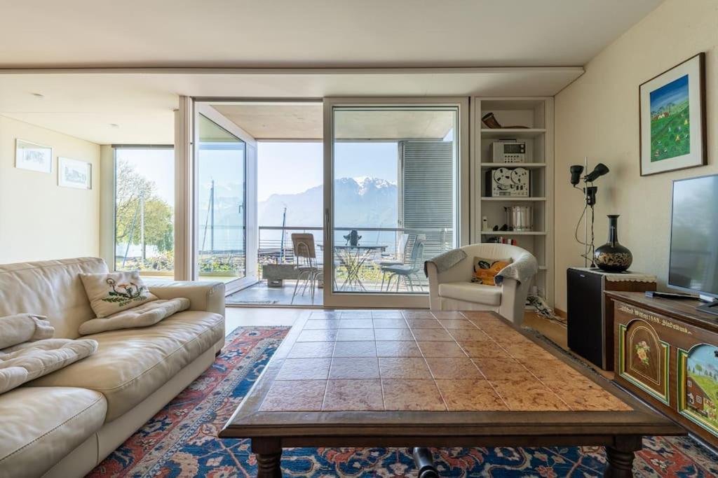 Lakeside-Apartment-1 Grand Appartement Familial Avec Terrasses Et Vue Panoramique Vevey Zewnętrze zdjęcie
