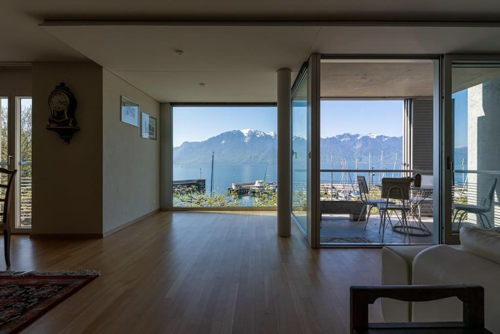 Lakeside-Apartment-1 Grand Appartement Familial Avec Terrasses Et Vue Panoramique Vevey Zewnętrze zdjęcie
