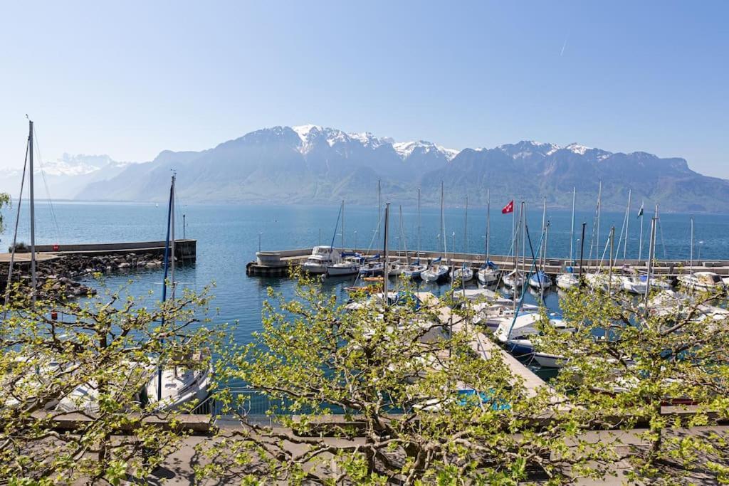 Lakeside-Apartment-1 Grand Appartement Familial Avec Terrasses Et Vue Panoramique Vevey Zewnętrze zdjęcie
